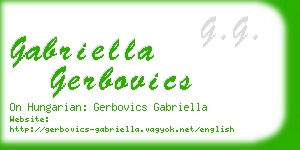 gabriella gerbovics business card